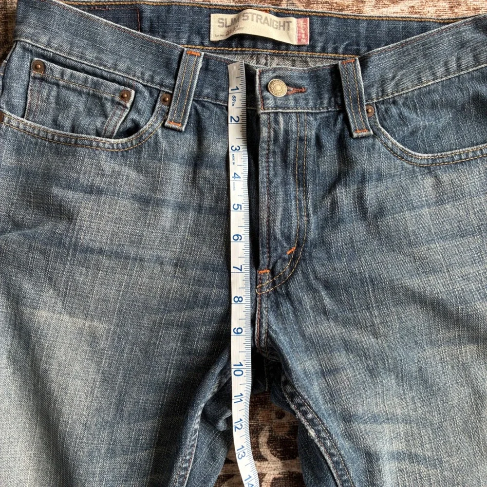 Levis 514 Slim Straight Jeans Mens 33x30 Medium Wash Blue Denim Pants